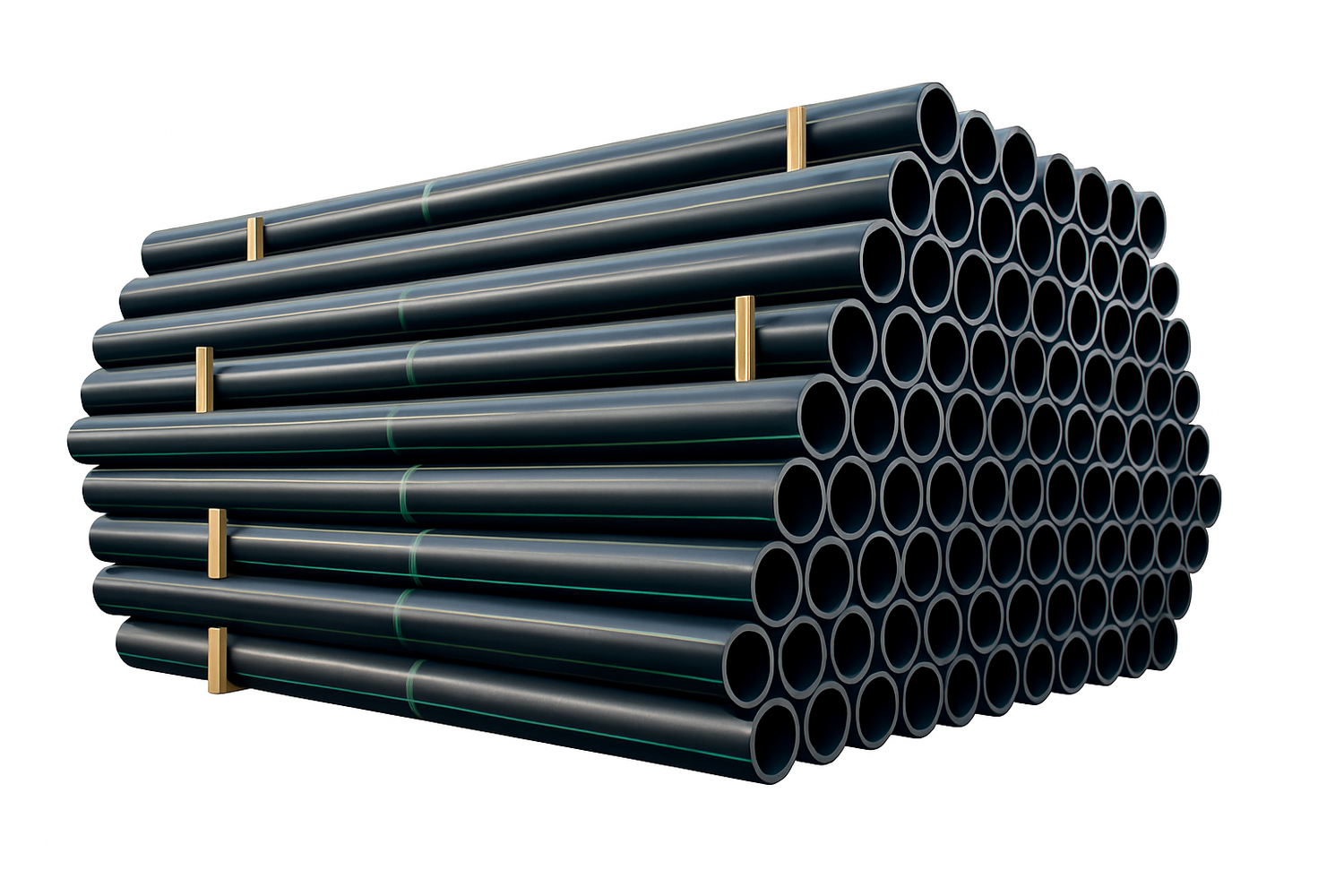 HDPE Pressure Pipe | AWWA C906 | DR 7 | 335 PSI | Water & Sewer ...