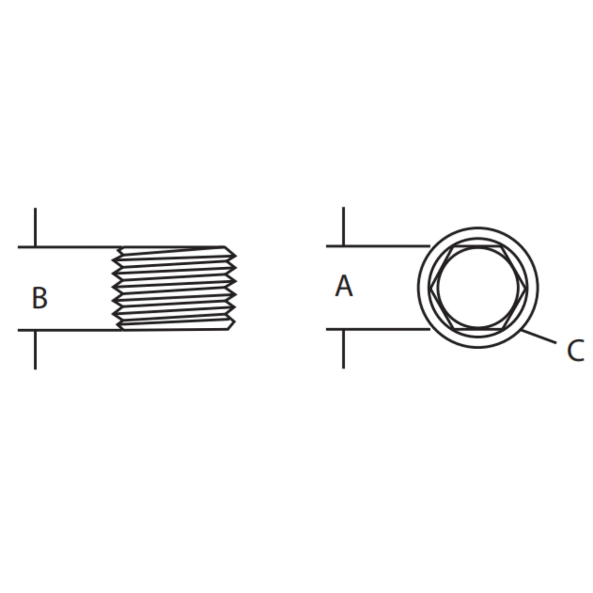 Stainless Steel Counter-Sunk Hex Plugs | Utility Pipe Supply