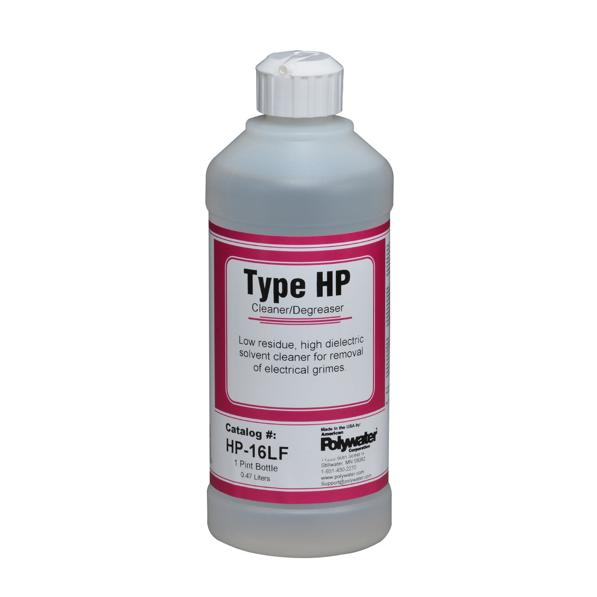 Polywater Type HP Multipurpose Solvent Cleaner