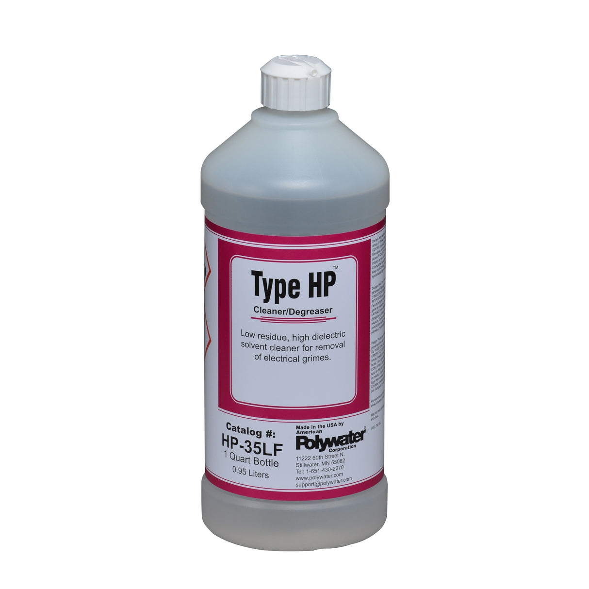 Polywater Type HP Multipurpose Solvent Cleaner