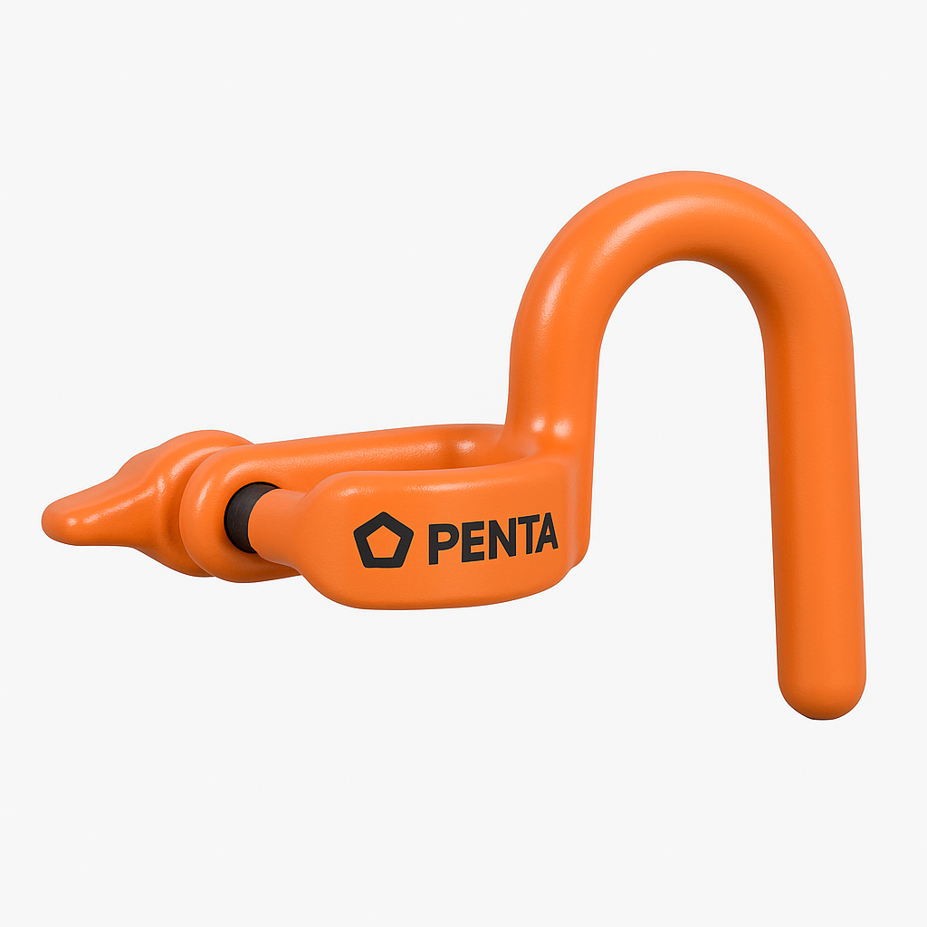 Penta HPCT32-PTA Clampstick Hanger Hook, coated orange hanger hook for 1-1/4 inch hot sticks