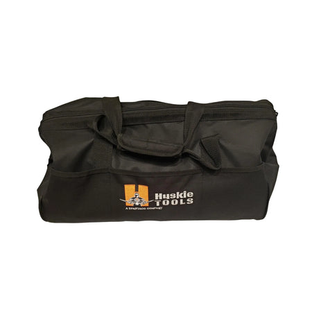 Huskie small canvas tool bag with wide-mouth opening and side pockets