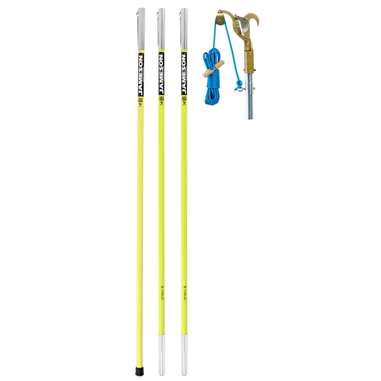 Jameson JE-14K 18 ft line clearance pruner kit with JA-14 pruner head and 20 ft rope