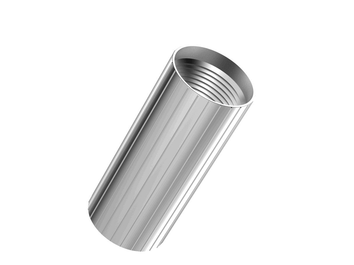 Aluminum Coupler Reverse-Threaded