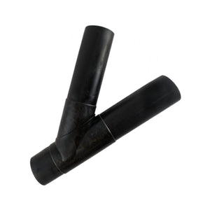 Molded HDPE Lateral Wye Fitting — Black PE4710 Injection-Molded IPS Wye with Smooth Fusion Ends