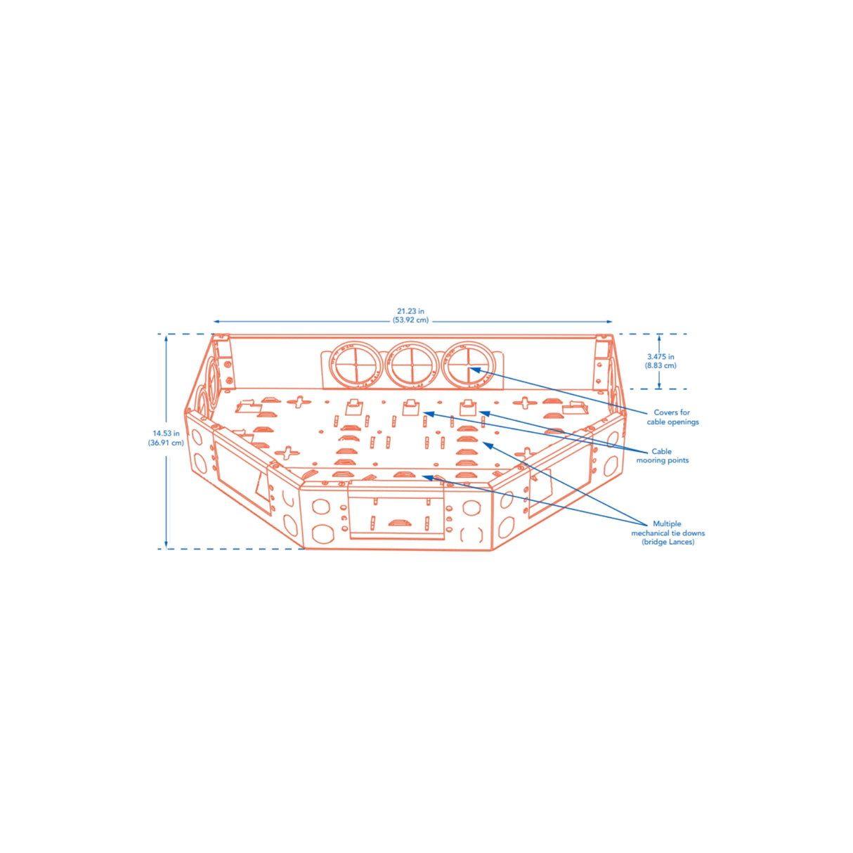 MDS BULKHEAD PLATE 8 POSITION 8.5 MM 2-SLOT | Utility Pipe Supply