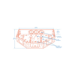 MDS BULKHEAD PLATE 8 POSITION 8.5 MM 2-SLOT