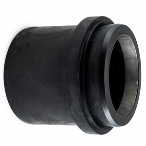 Integrity Fusion MJ Adapter – black molded HDPE mechanical joint adapter with gasket seat and stiffener ring.