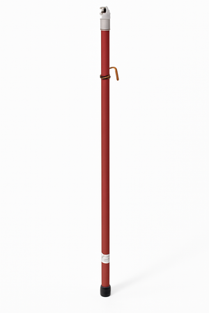 Universal hot stick made of fiberglass with a foam core, 1.25-inch diameter, designed for safe utility work.