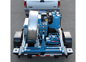 Fiber Optic Cable Pulling Trailer (Includes: Trailer Flat Assembly, Wheel Chocks and Tool Box)