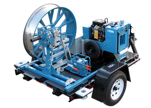 Fiber Optic Cable Pulling Trailer (Includes: Trailer Flat Assembly, Wheel Chocks and Tool Box)