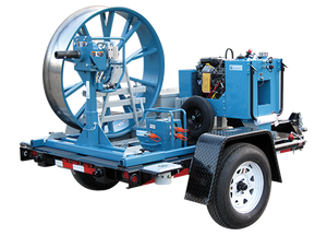 Fiber Optic Cable Pulling Trailer (Includes: Trailer Flat Assembly, Wheel Chocks and Tool Box)