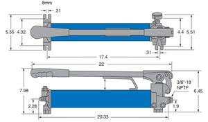 Hydraulic Hand Pump for DK200, DK300, and AHP200 Press Frames