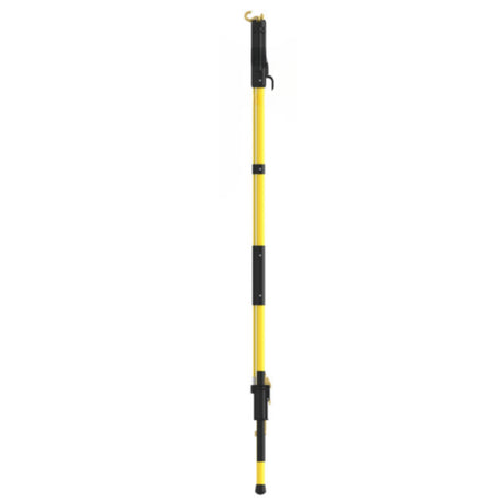 Pentagonal clampstick with a 1.25-inch diameter, featuring an external rod and optional universal adapter for utility applications.
