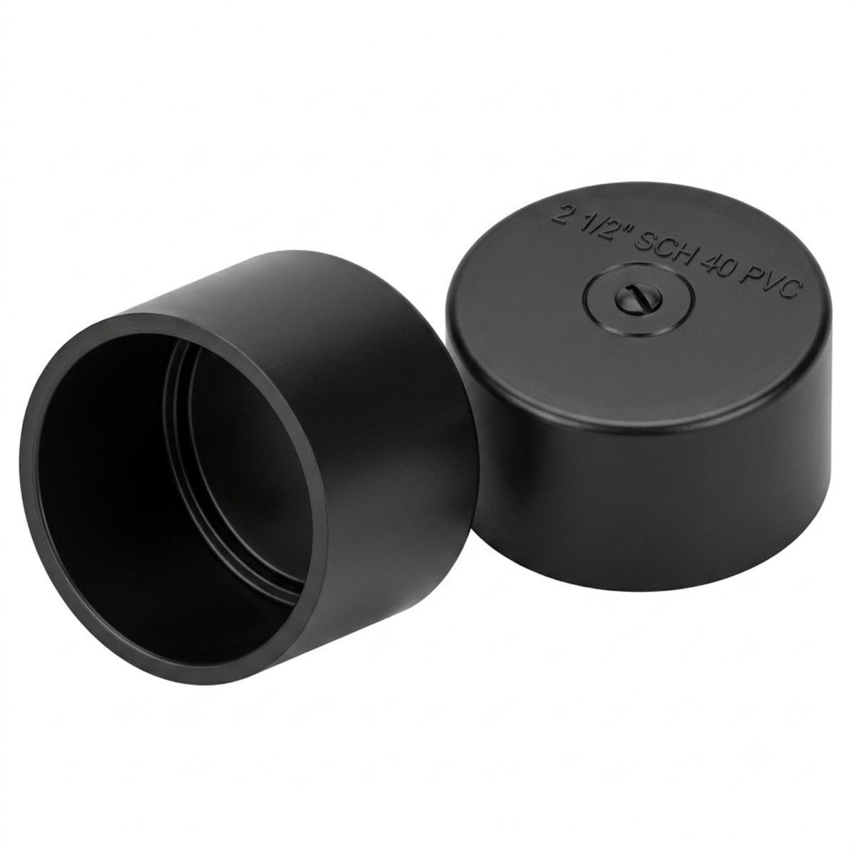 Pipe cap for Schedule 40 and 80 conduit, 2 inch and 4 inch sizes