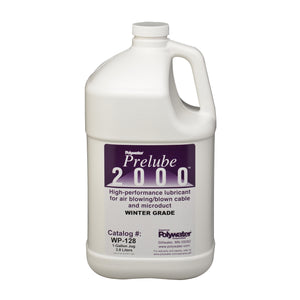 One-gallon jug of Polywater Prelube 2000 Winter Grade cable-blowing lubricant