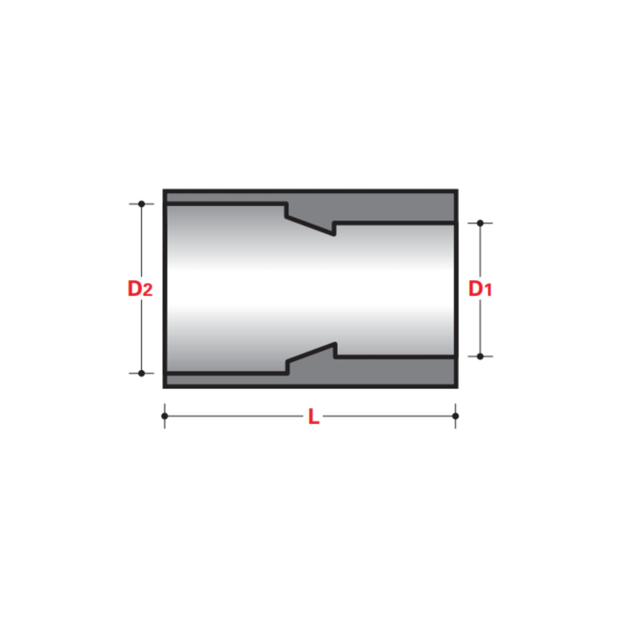 Conduit Reducing Adapter (ID) - ABOVE GROUND