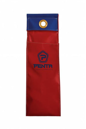 Heavy-duty vinyl compact hot stick bag with reinforced handle, designed for utility supply and safety.