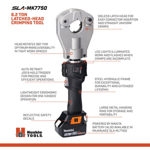 6.2 Ton Latch-Head Dieless Inline Crimping Tool Kit | SLA-RL7750 | Milwaukee M18