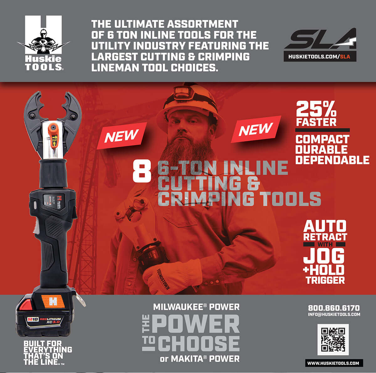 Inline Tools 6.6-Ton Inline Scissor Cutting Tool | SLA-RL734YC | Milwaukee M18 ...