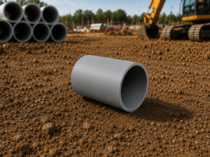 Schedule 40 & 80 PVC standard coupling, lengthwise view