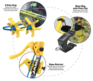Jameson JE-6PKG-8 kit — PS-RR1 rope ratchet
