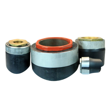 Series 415 Side Fusion Tapping Saddle with 4-inch base, featuring durable materials for reliable underground utility connections.