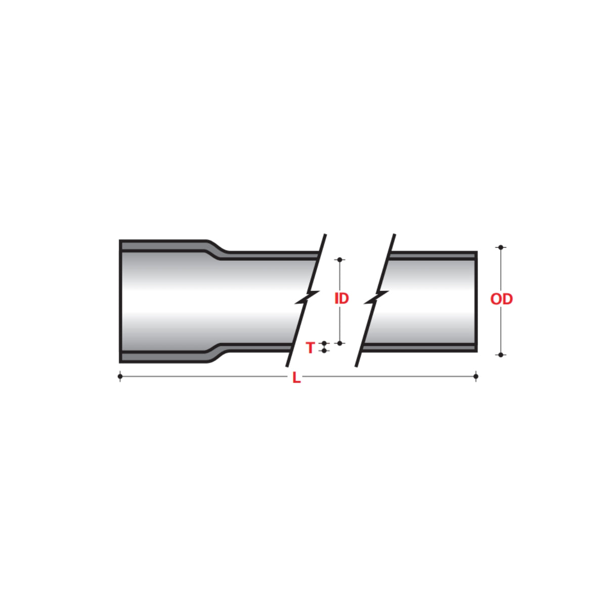 SW Type - Standard Wall Straight Socket Joint Pipe - ABOVE GROUND