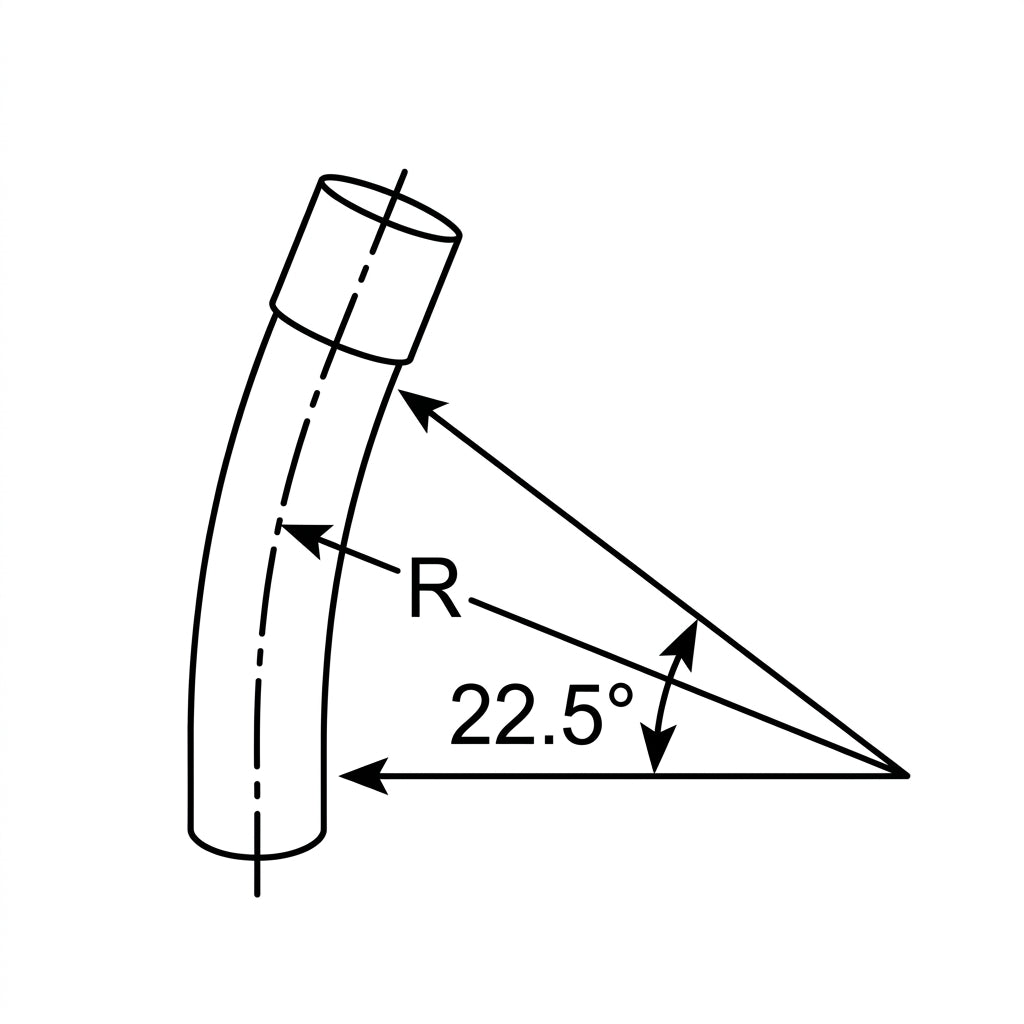 Type C telephone duct sweep, 4 inch heavy wall C-duct, bell end