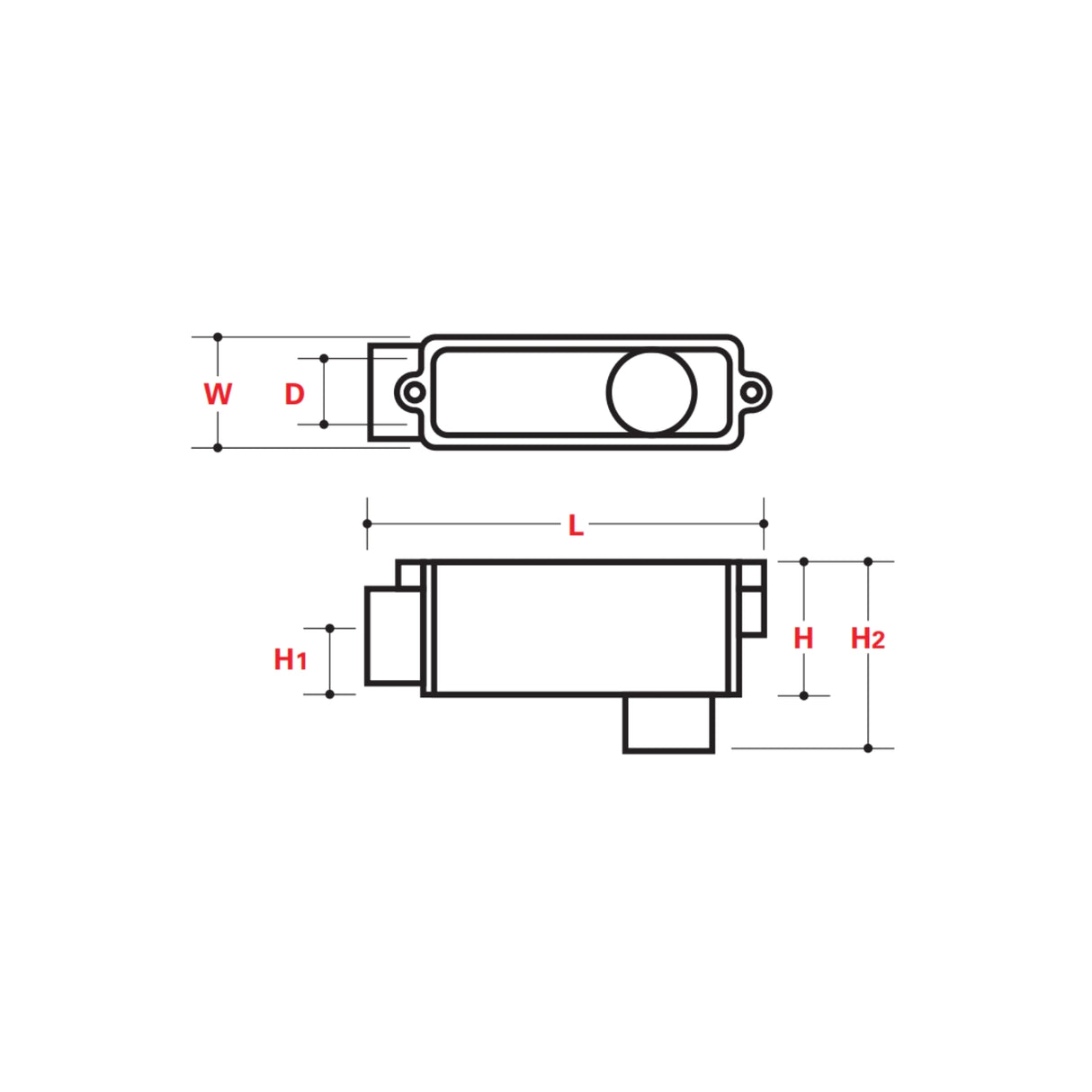 TYPE LB Conduit Body - ABOVE GROUND