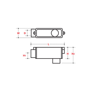 TYPE LB Conduit Body - ABOVE GROUND