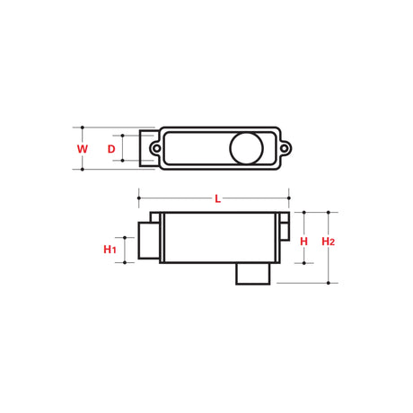 TYPE LB Conduit Body - ABOVE GROUND