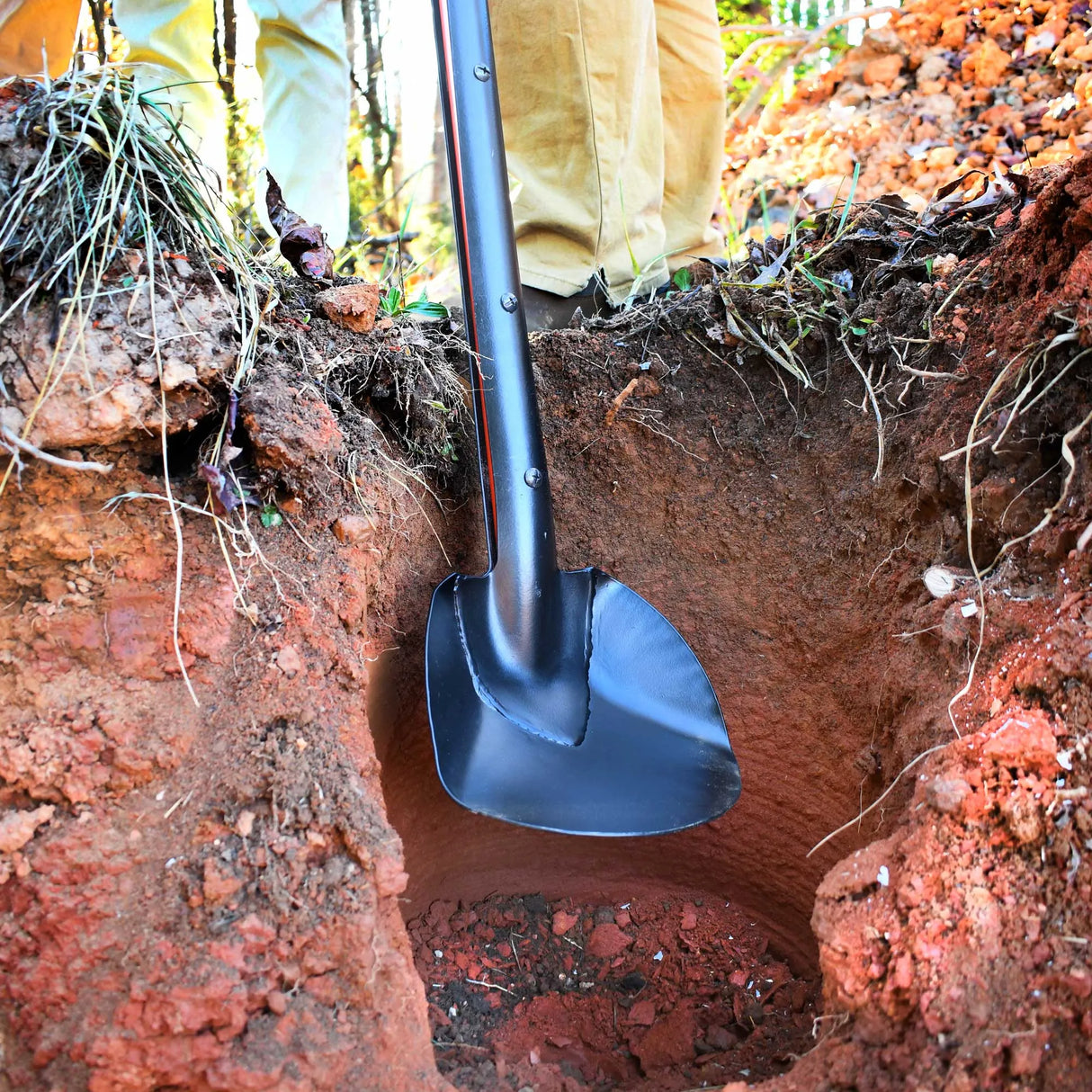 TiiGER Eastern Spoon removing loose material from a deep excavation