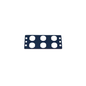 MDS L-type bulkhead plate, 6 position 8.5mm, 1-slot, Dura-Line 20003849