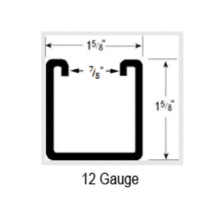 Stainless Steel 1 5/8" x 1 5/8" Slotted Strut