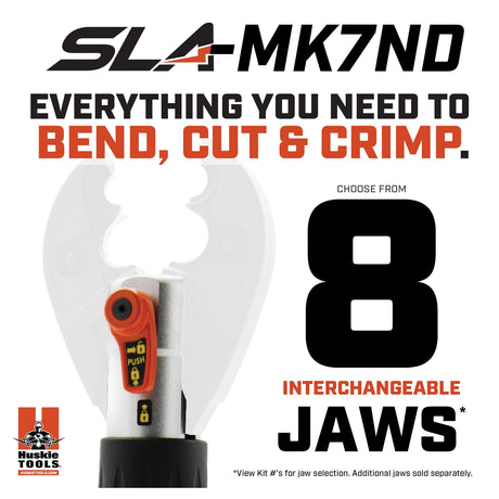 SLA 6 Ton Inline Crimping Tool With Interchangable Heads