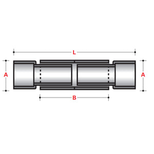 DOUBLE EXPANSION JOINT, NO O-RINGS (XW) - ABOVE GROUND