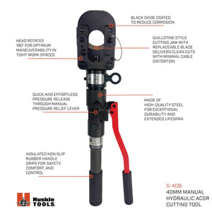 Manual Hydraulic ACSR Cutting Tool - Durable & Precise