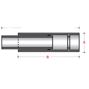 SINGLE EXPANSION JOINT SOCKET X SPIGOT WITH O-RING (XW) - ABOVE GROUND