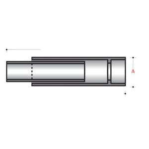 SINGLE EXPANSION JOINT SOCKET X SPIGOT, NO O-RING (ID) - ABOVE GROUND