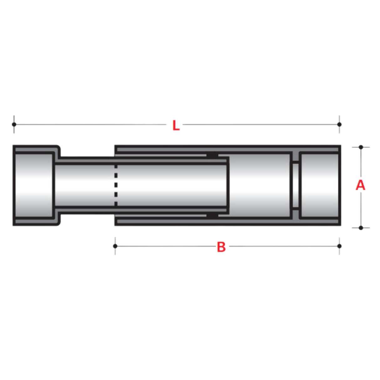 SINGLE EXPANSION JOINT SOCKET X SOCKET WITH O-RING  (ID) - ABOVE GROUND