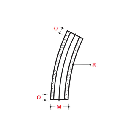 XW 22-1/2° STANDARD RADIUS ELBOWS - ABOVE GROUND