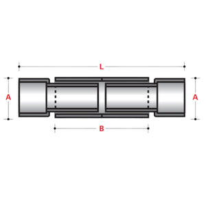 DOUBLE EXPANSION JOINT, NO O-RINGS (ID) - ABOVE GROUND