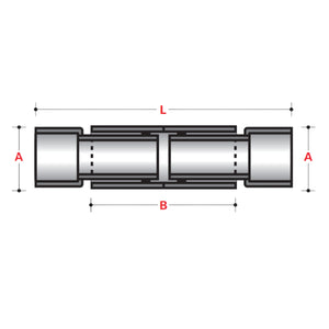 DOUBLE EXPANSION JOINT WITH O-RINGS (ID) - ABOVE GROUND