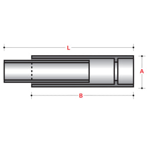 SINGLE EXPANSION JOINT SOCKET X SPIGOT, NO O-RING (XW) - ABOVE GROUND