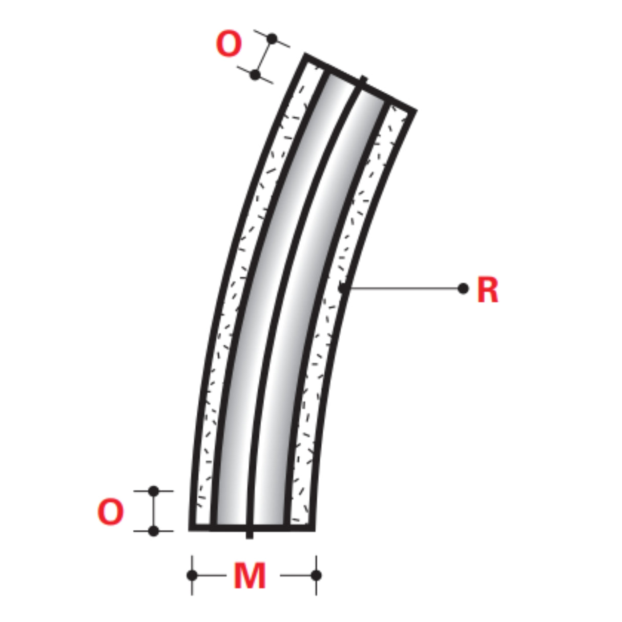 30° x 48" Standard Radius Elbows (ID) - ABOVE GROUND