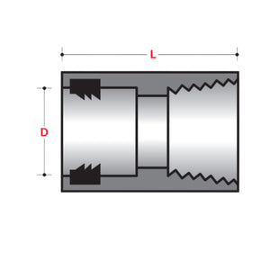 FEMALE ADAPTER WITH GASKET (ID) - BELOW GROUND