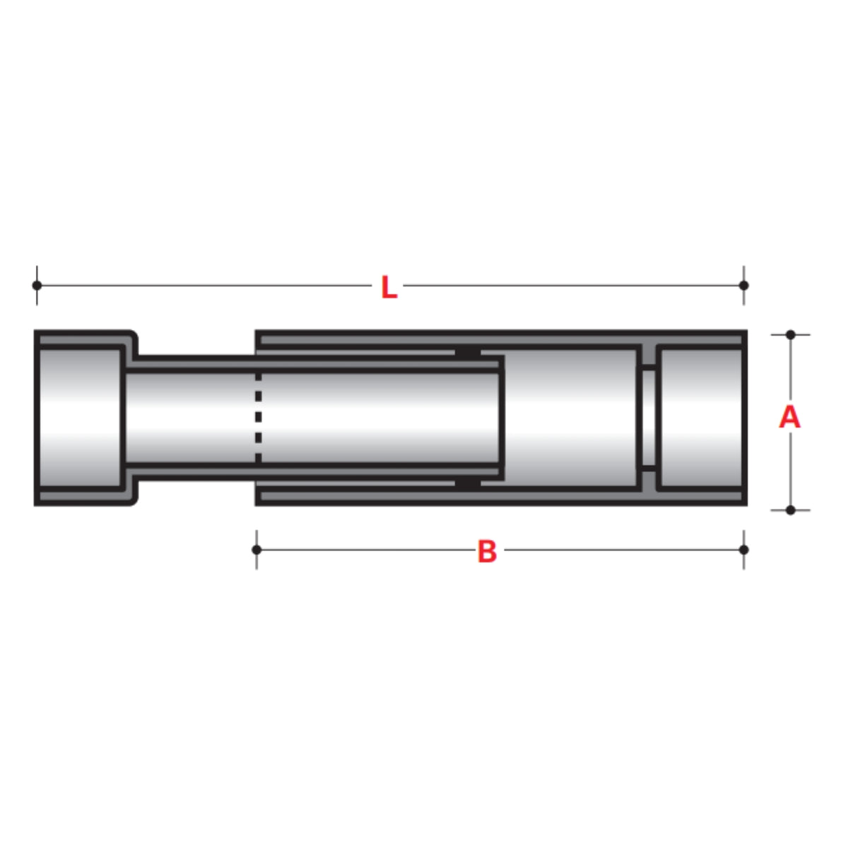 SINGLE EXPANSION JOINT SOCKET X SOCKET WITH O-RING (XW) - ABOVE GROUND