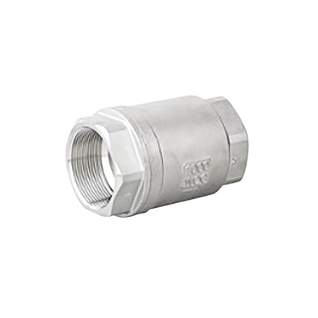 Stainless steel in-line check valve 885 series with FNPT connections for reliable fluid flow control.