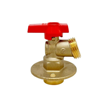 RW-275ABF LF Brass Quarter Turn Sillcock with Flange | Utility Pipe Supply